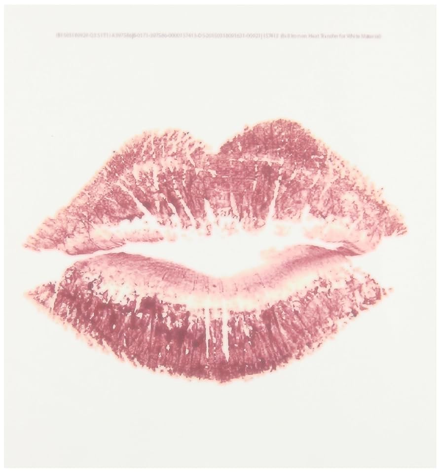 Amazon.com: 3dRose ht_157413_1 Red Lips. Kiss Mark-Iron on